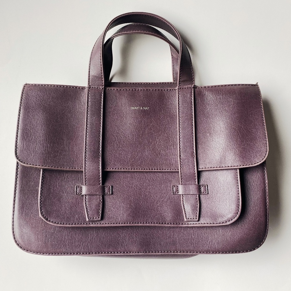 Matt + Nat "vegan leather" satchel (no strap)